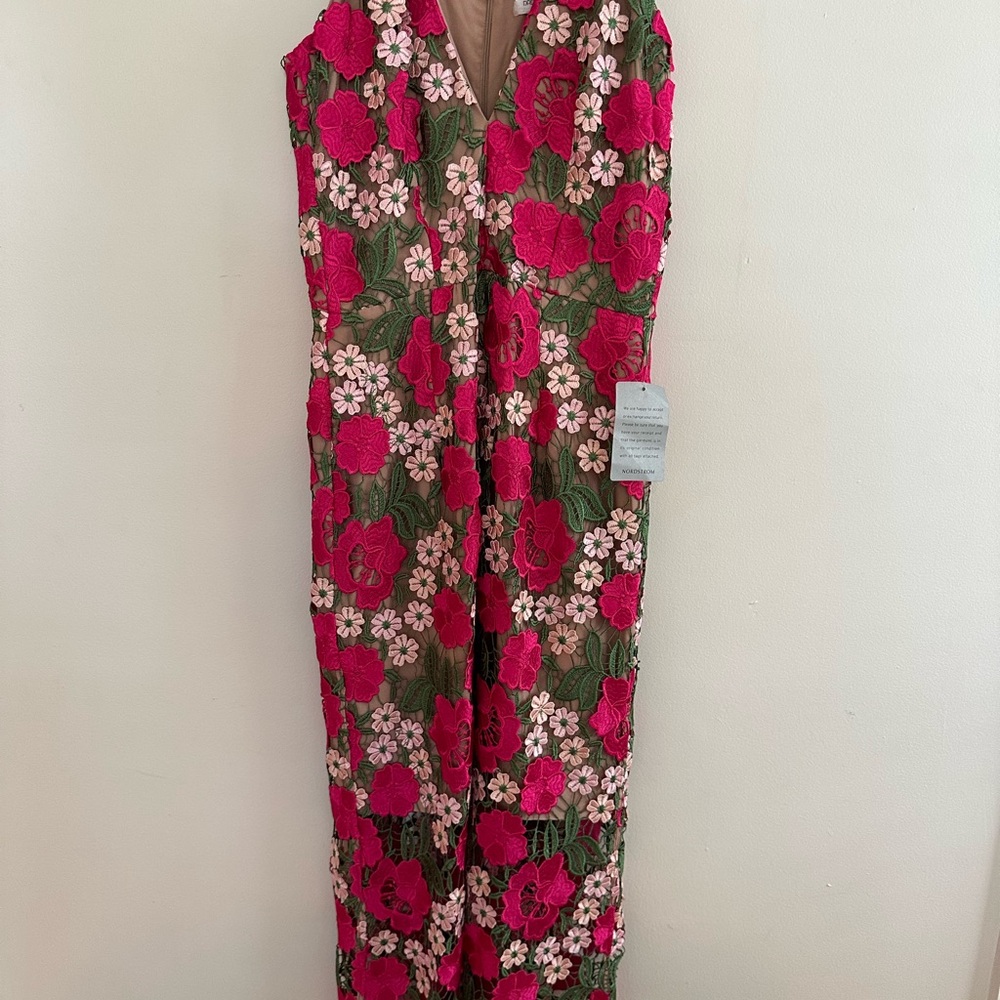 Dress the Population Pink Floral Embroidered Dress - Picture 3 of 6